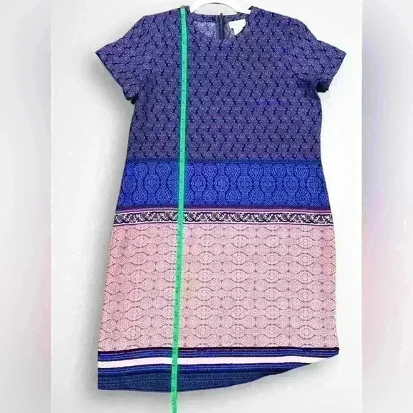 Adrianne Vittanini Womens Geometric Print Shift Dress Size 6 - Picture 7 of 9